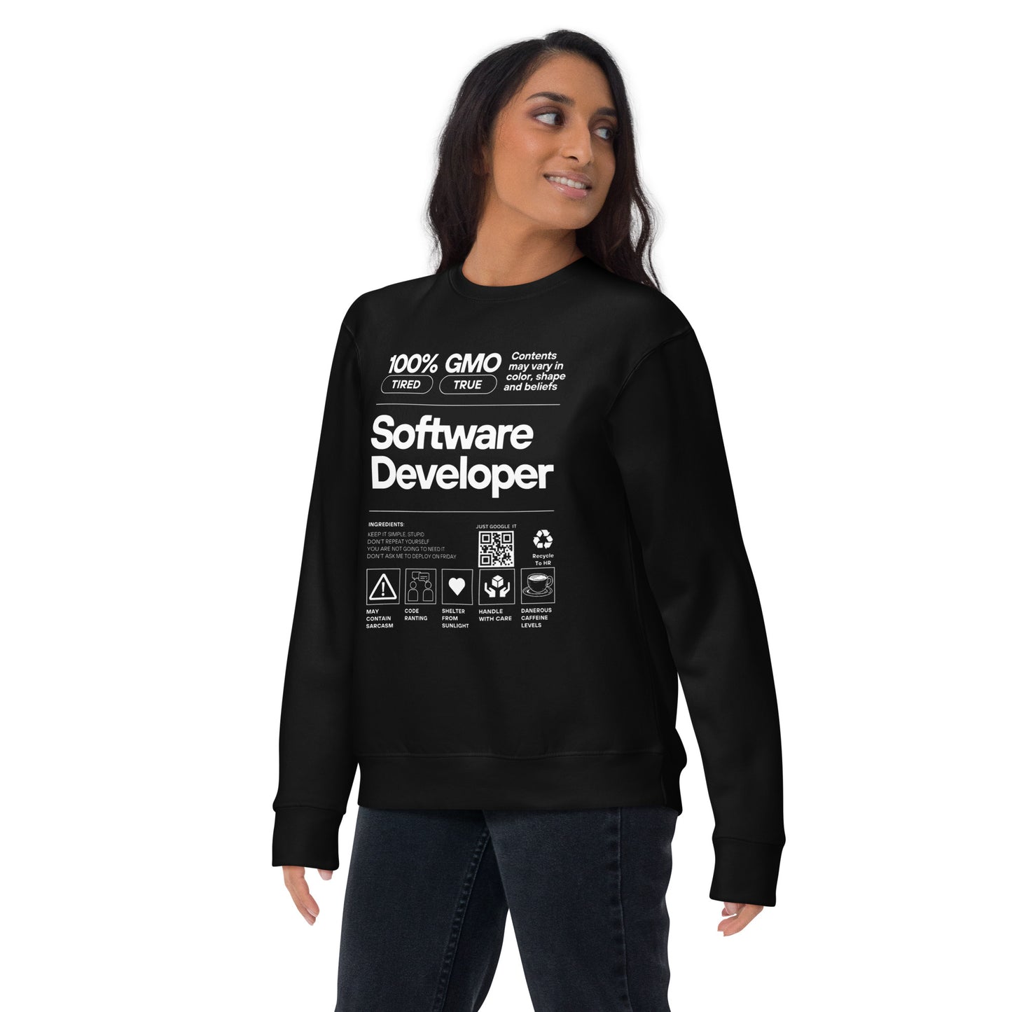 Software Developer Label Premium Sweatshirt