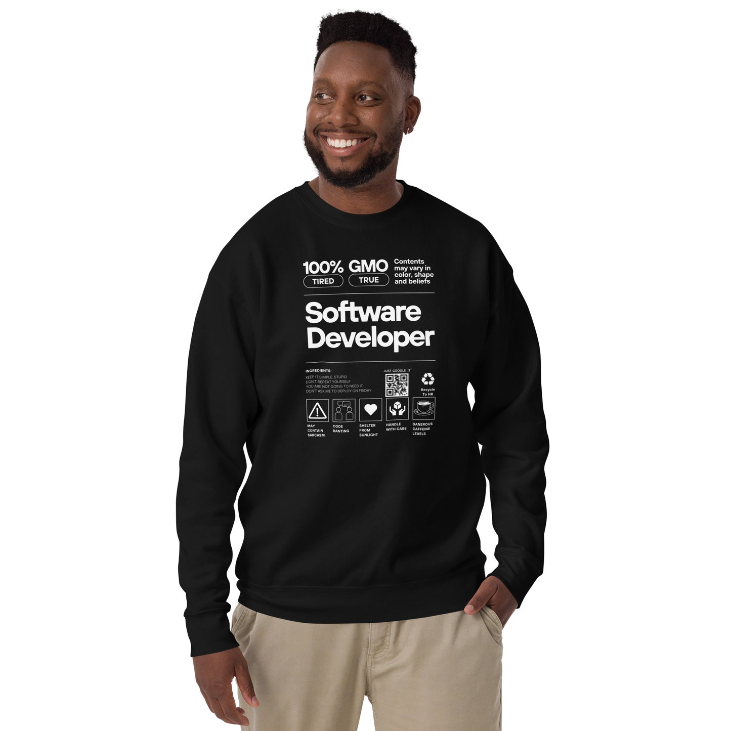 Software Developer Label Premium Sweatshirt