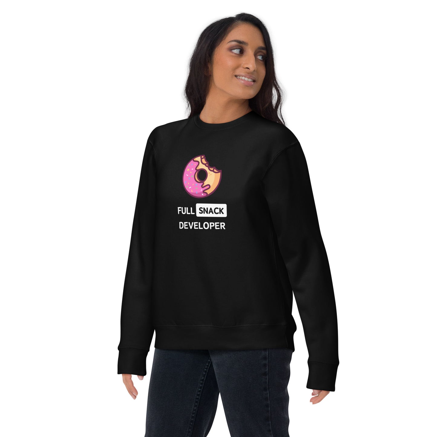 Bit Doughnut Developer Sweatshirt - Dark