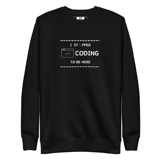 I Stopped Coding Sweatshirt - Dark