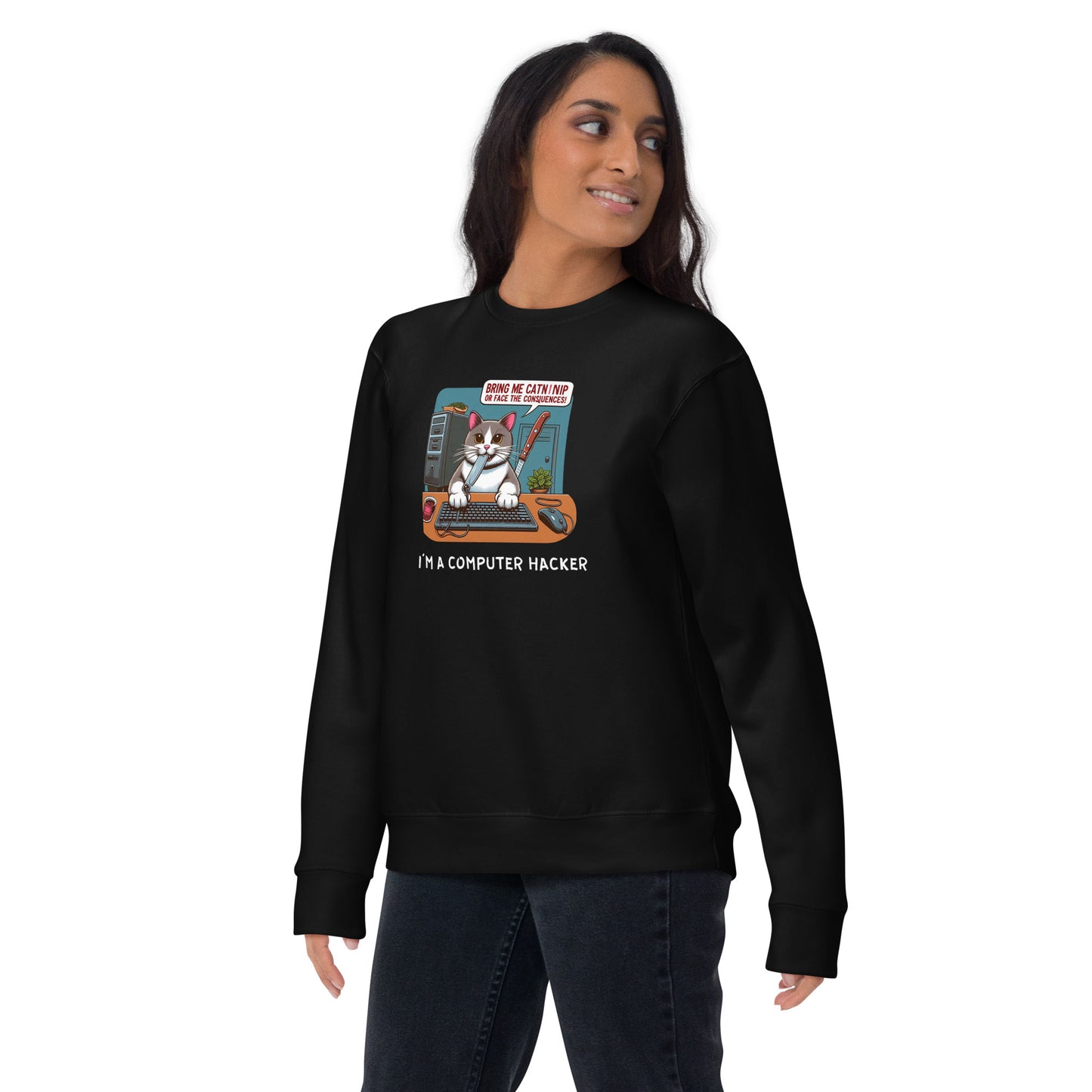 Catnip Kitty Sweatshirt - Dark