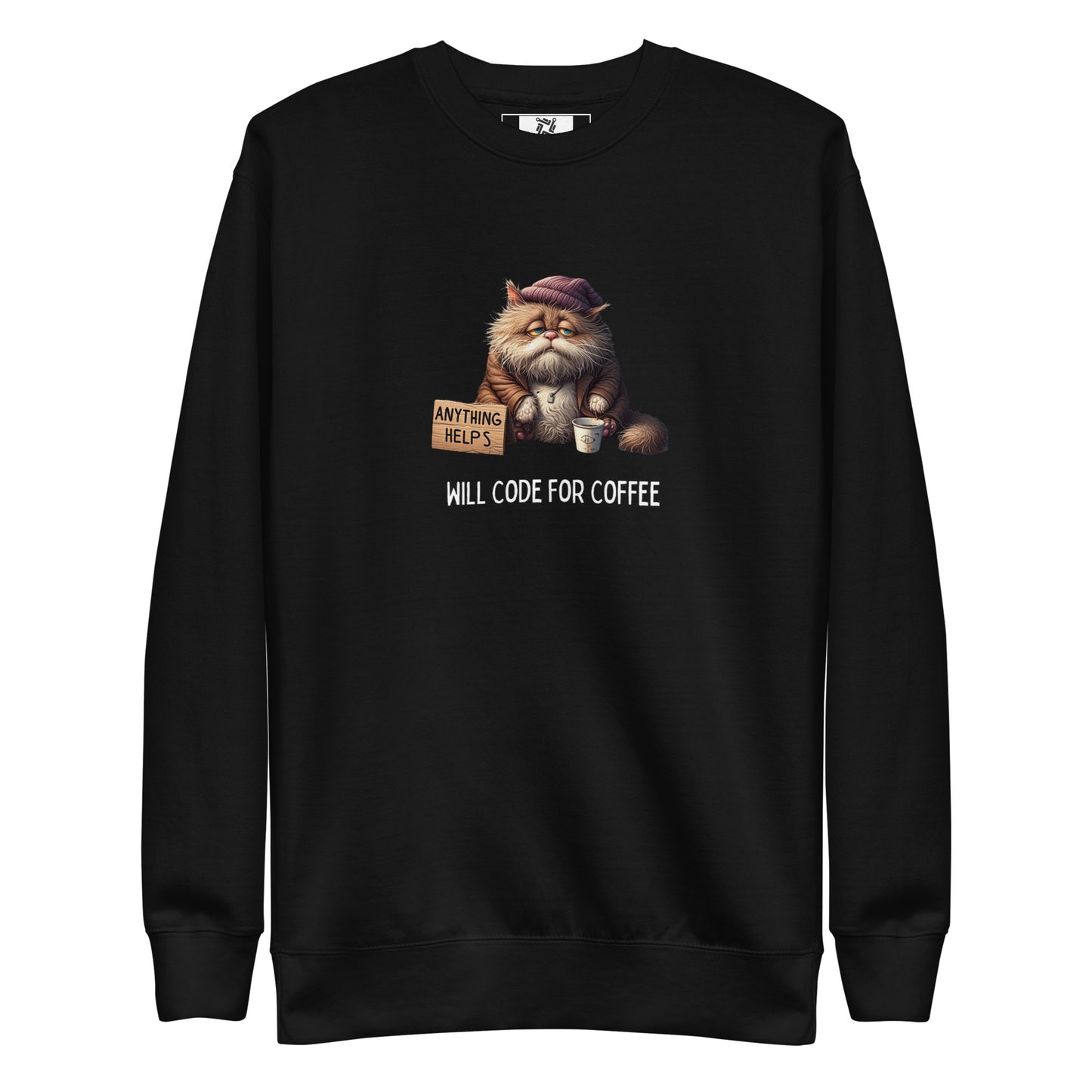 Homeless Kitty Developer Sweatshirt - Dark