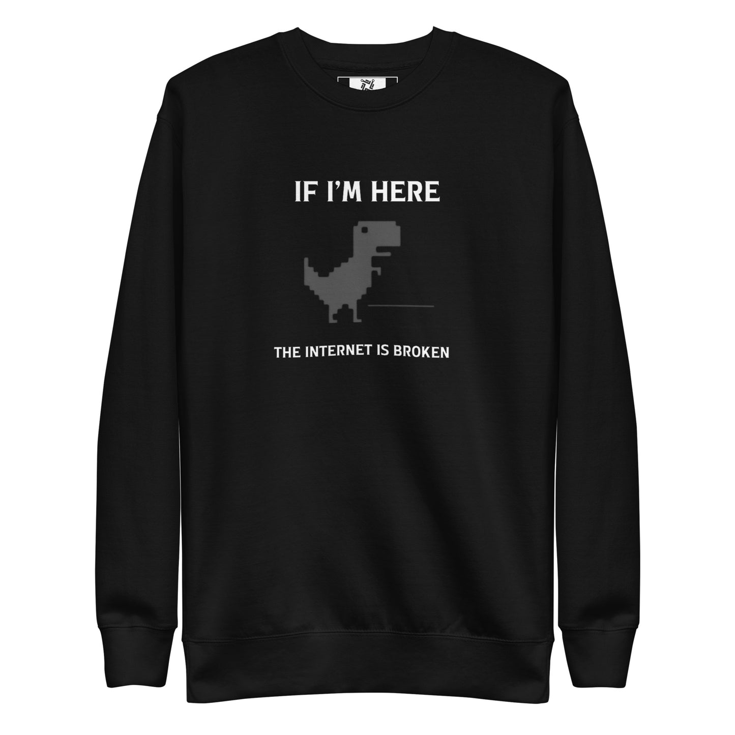 Classic Page Not Found Dino Sweatshirt - Dark