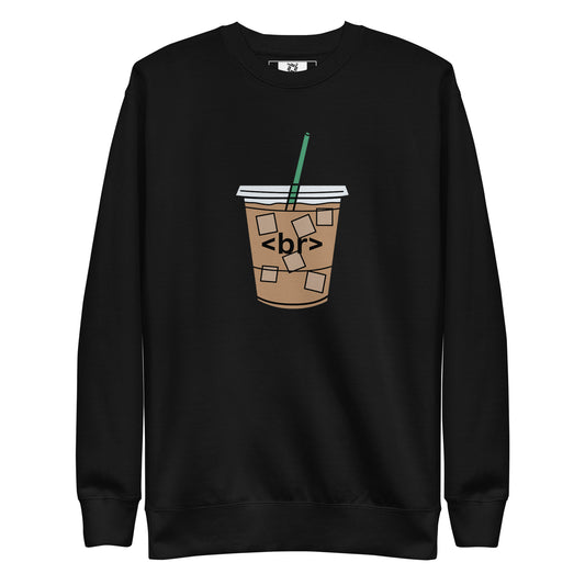Iced Break Coffee Sweatshirt - Dark