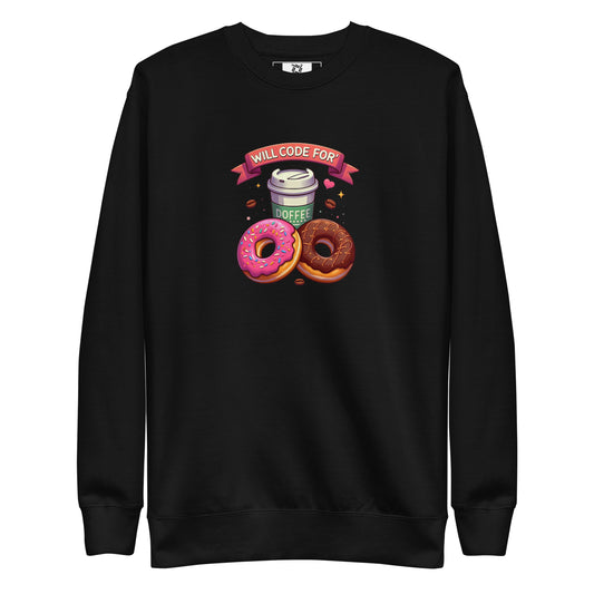 Code For Doughnuts Sweatshirt - Dark