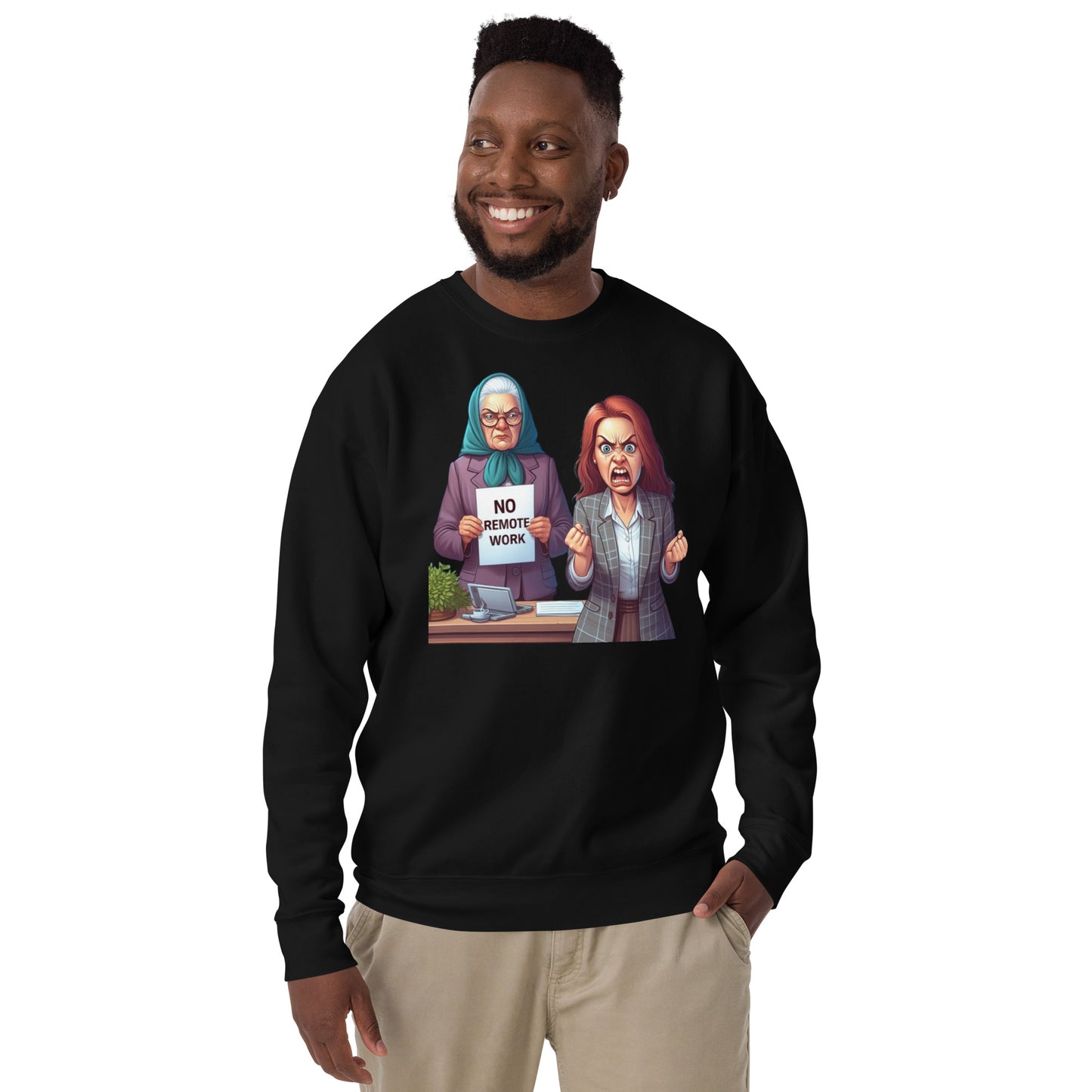 No Remote Work Sweatshirt - Dark