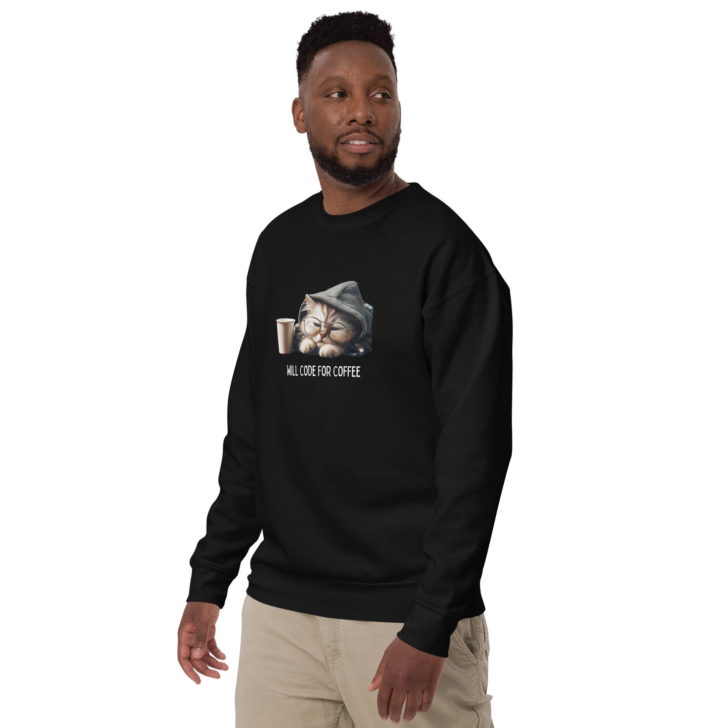 Sleepy Developer Kitty Sweatshirt