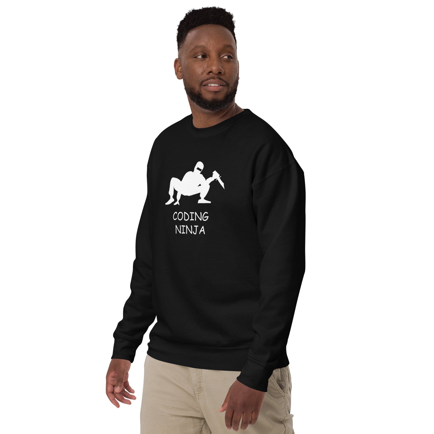 Crouching Ninja Sweatshirt - Dark