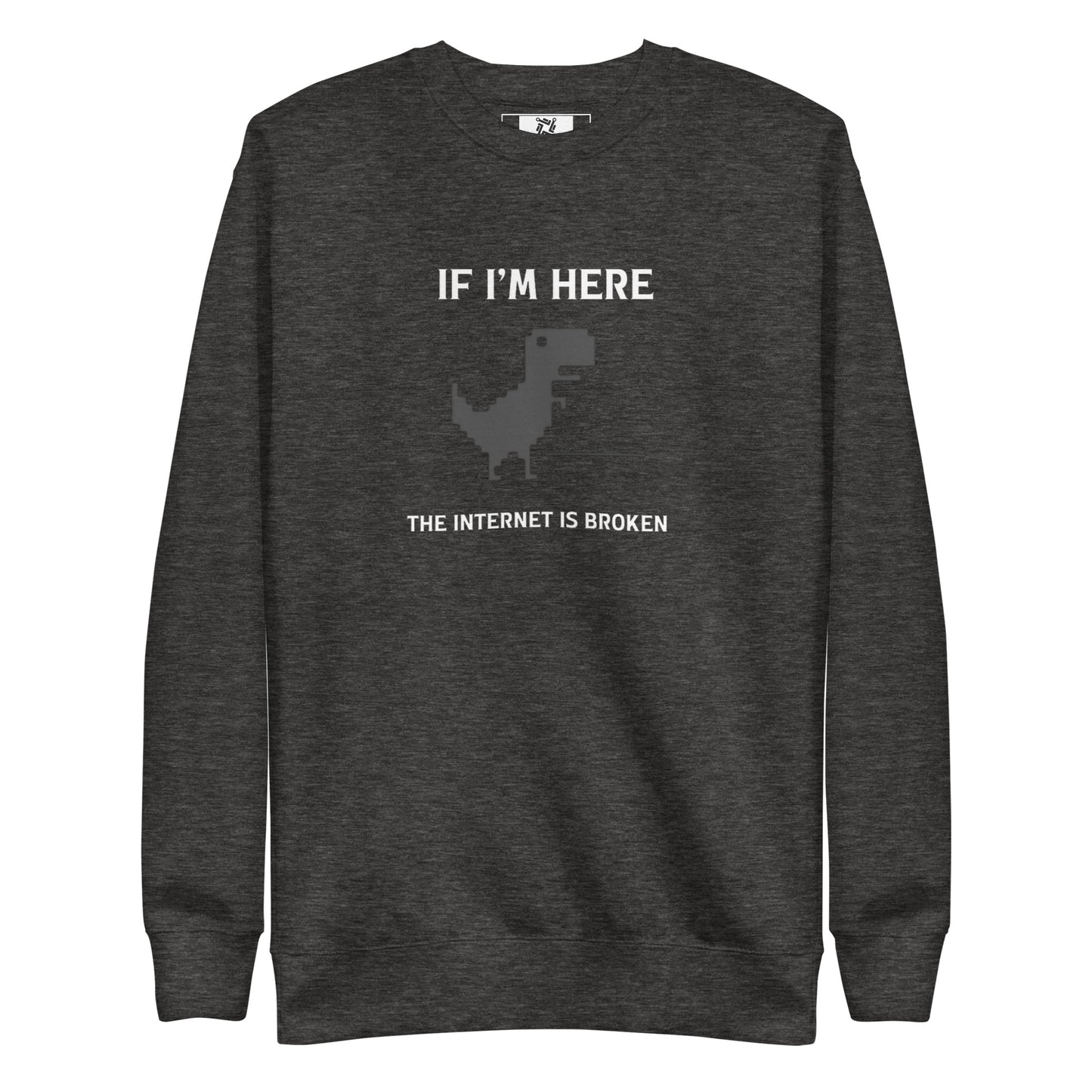 Classic Page Not Found Dino Sweatshirt - Dark