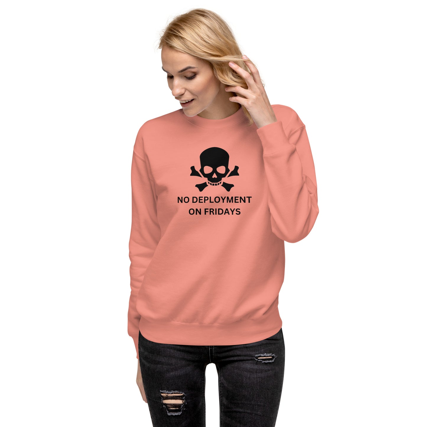 No Friday Deployment Premium Sweatshirt - Light