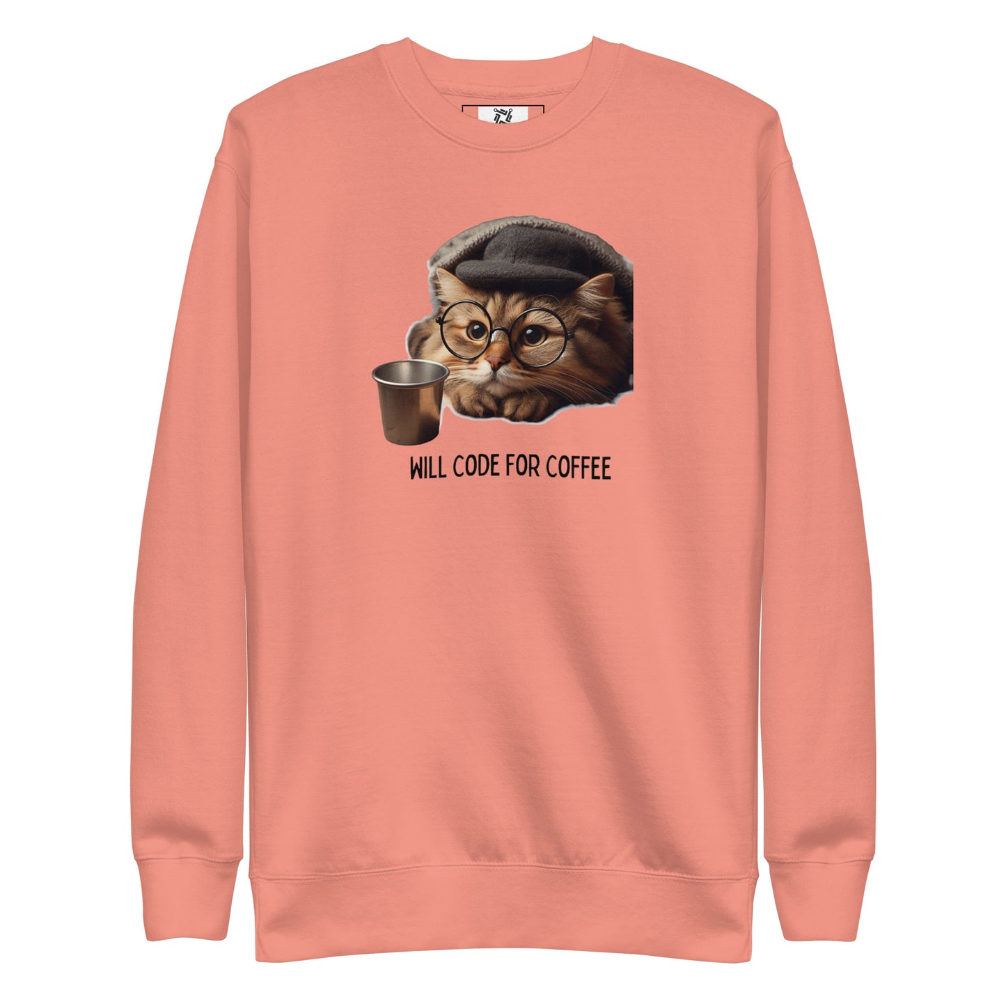 Glasses Developer Kitty Sweatshirt