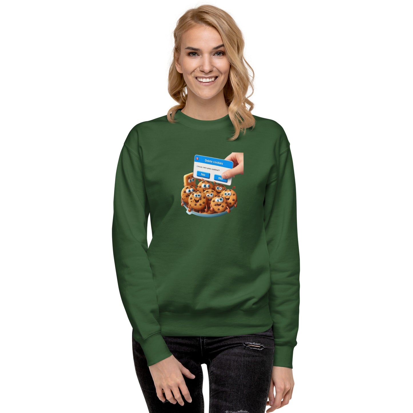 Delete Cookies Sweatshirt - Dark