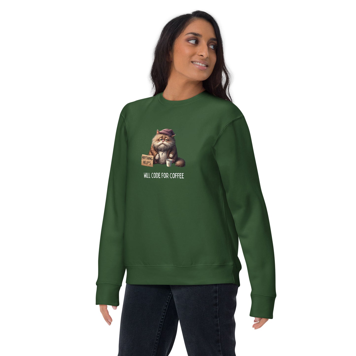 Homeless Kitty Developer Sweatshirt - Dark