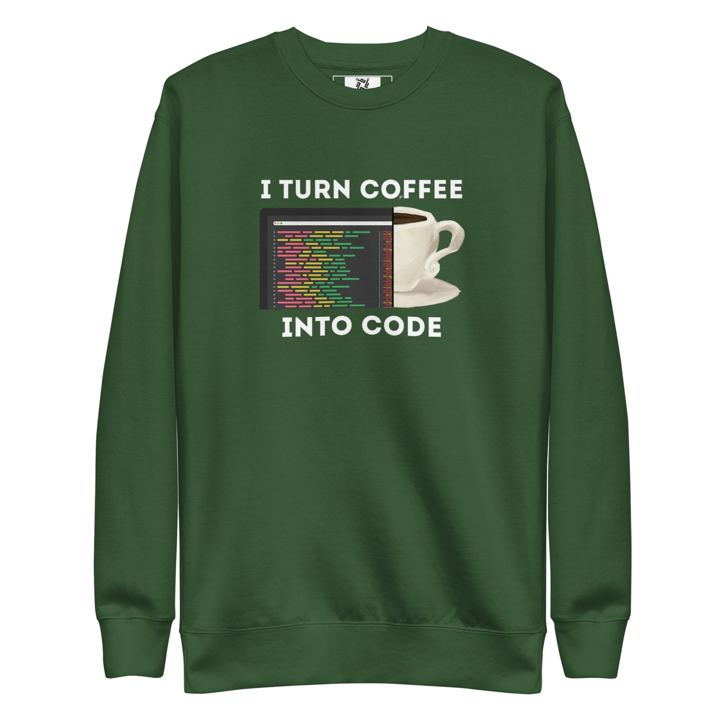 Coffee into Code Sweatshirt - Dark