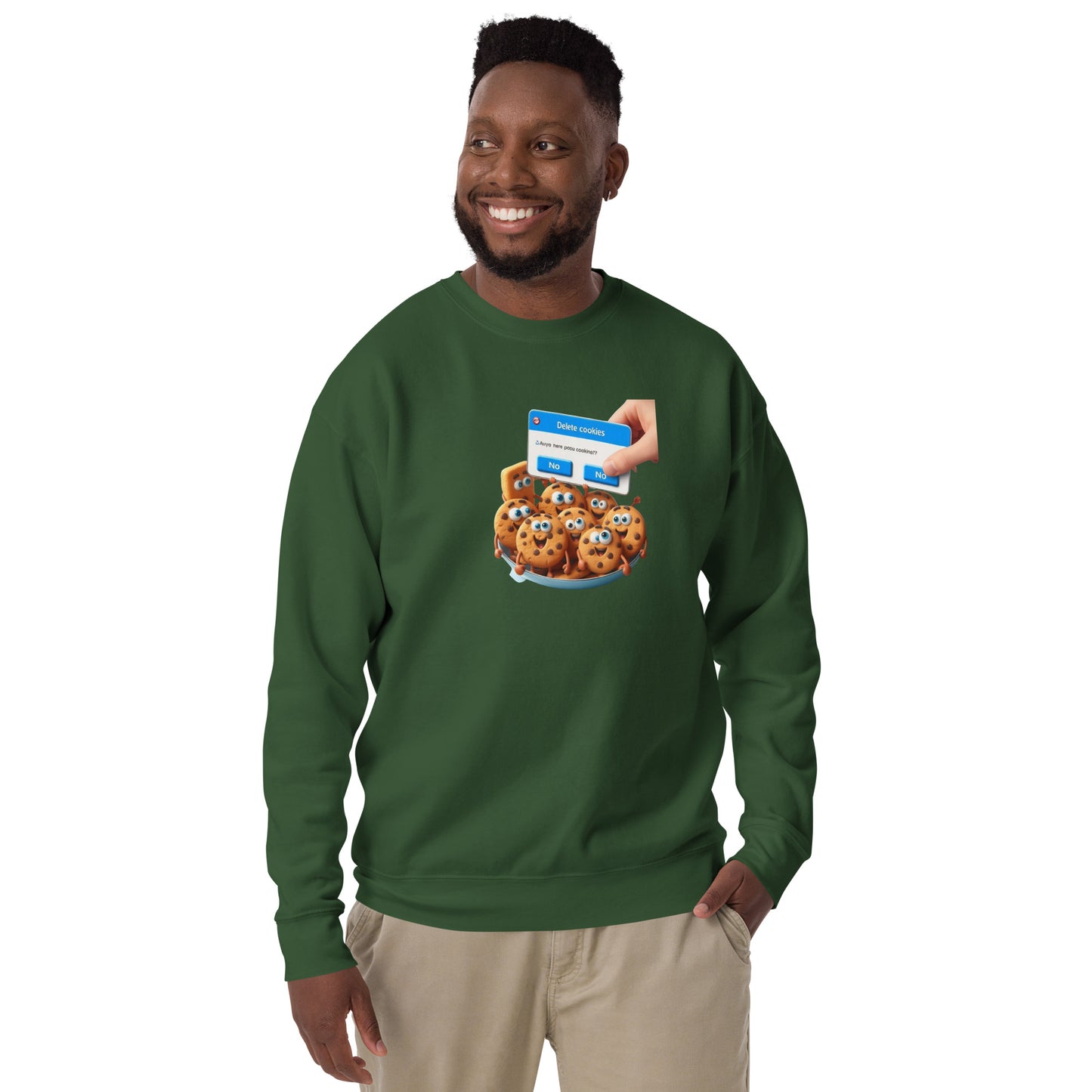 Delete Cookies Sweatshirt - Dark