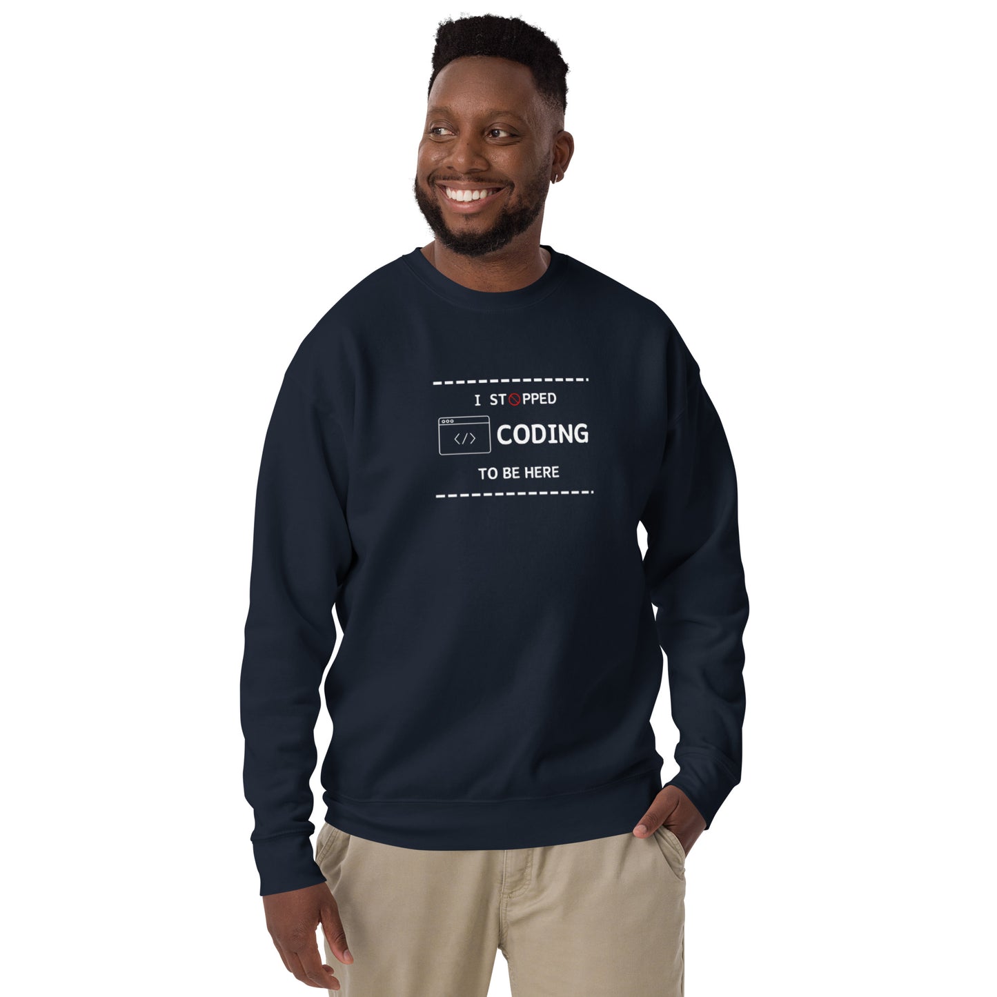 I Stopped Coding Sweatshirt - Dark