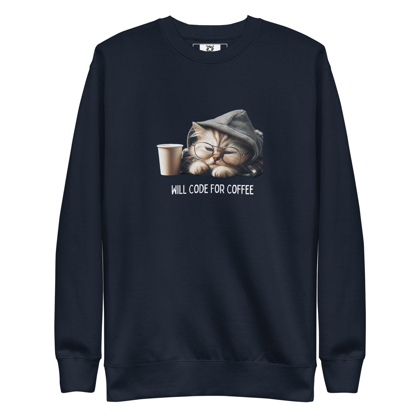 Sleepy Developer Kitty Sweatshirt