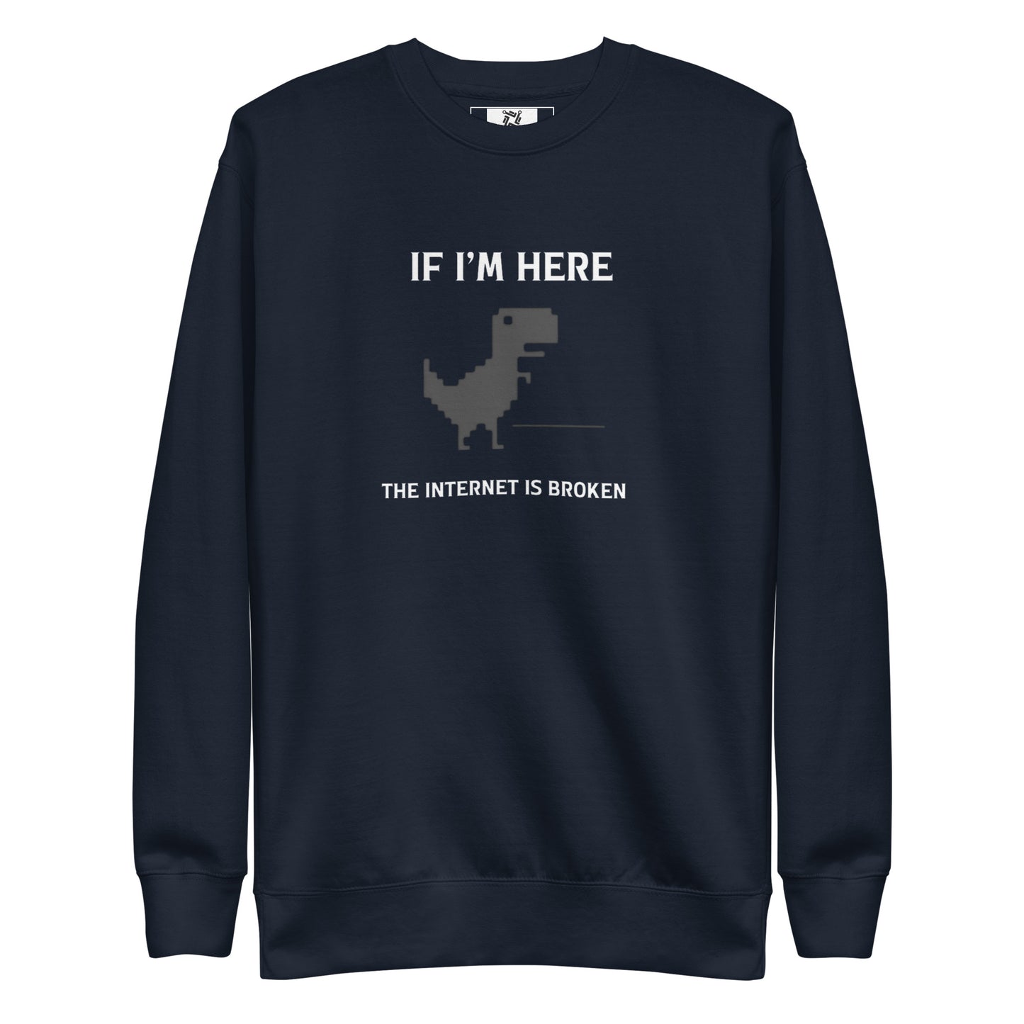 Classic Page Not Found Dino Sweatshirt - Dark