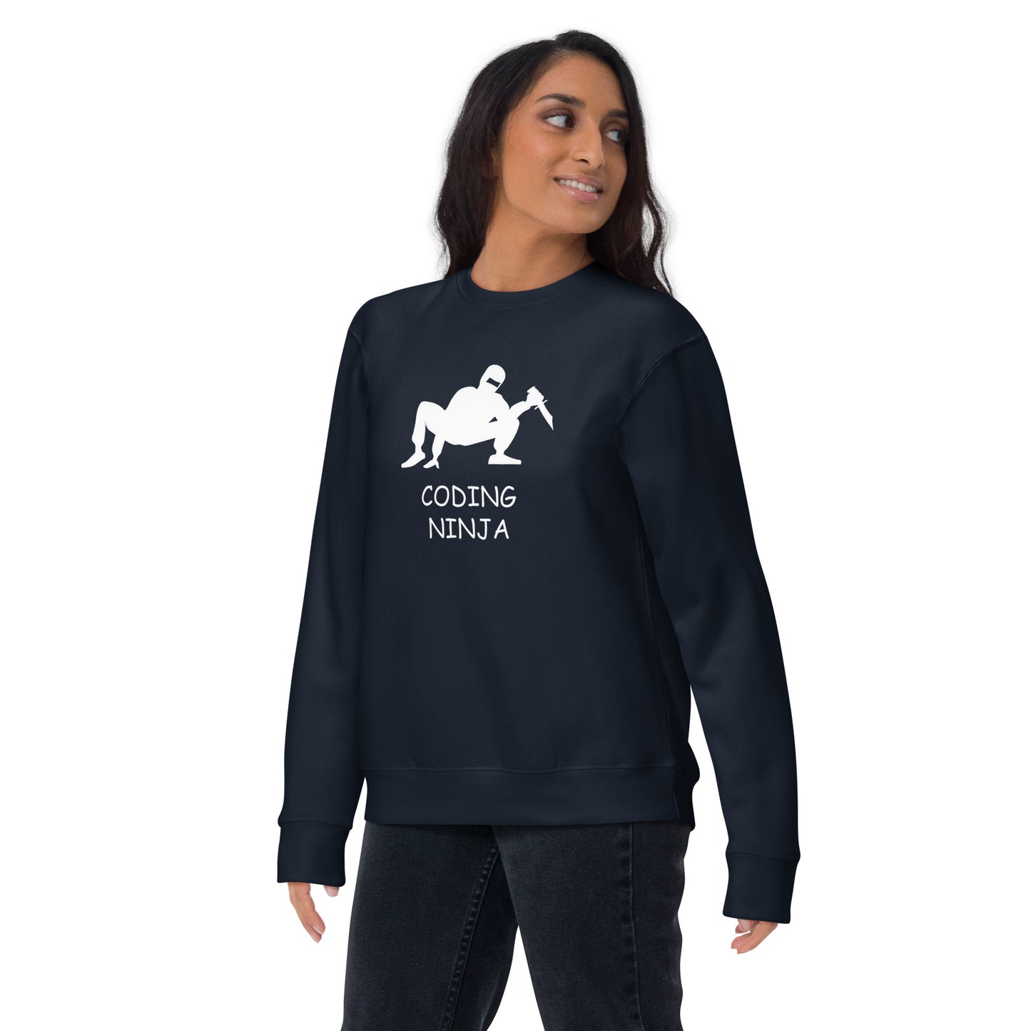 Crouching Ninja Sweatshirt - Dark