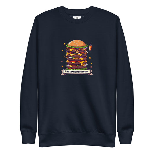 Burgers Full Stacker Sweatshirt - Dark