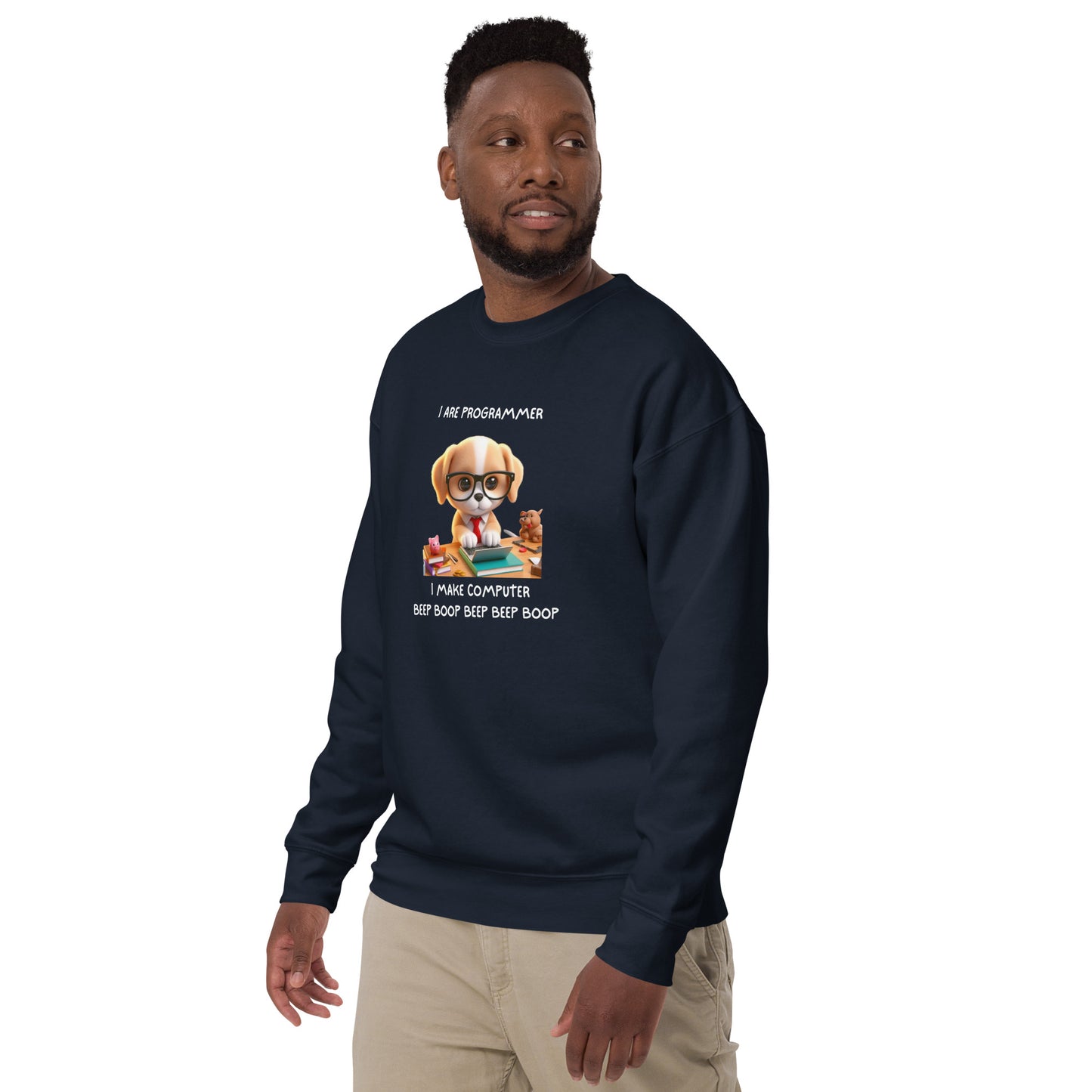 Programmer Puppy Sweatshirt - Dark