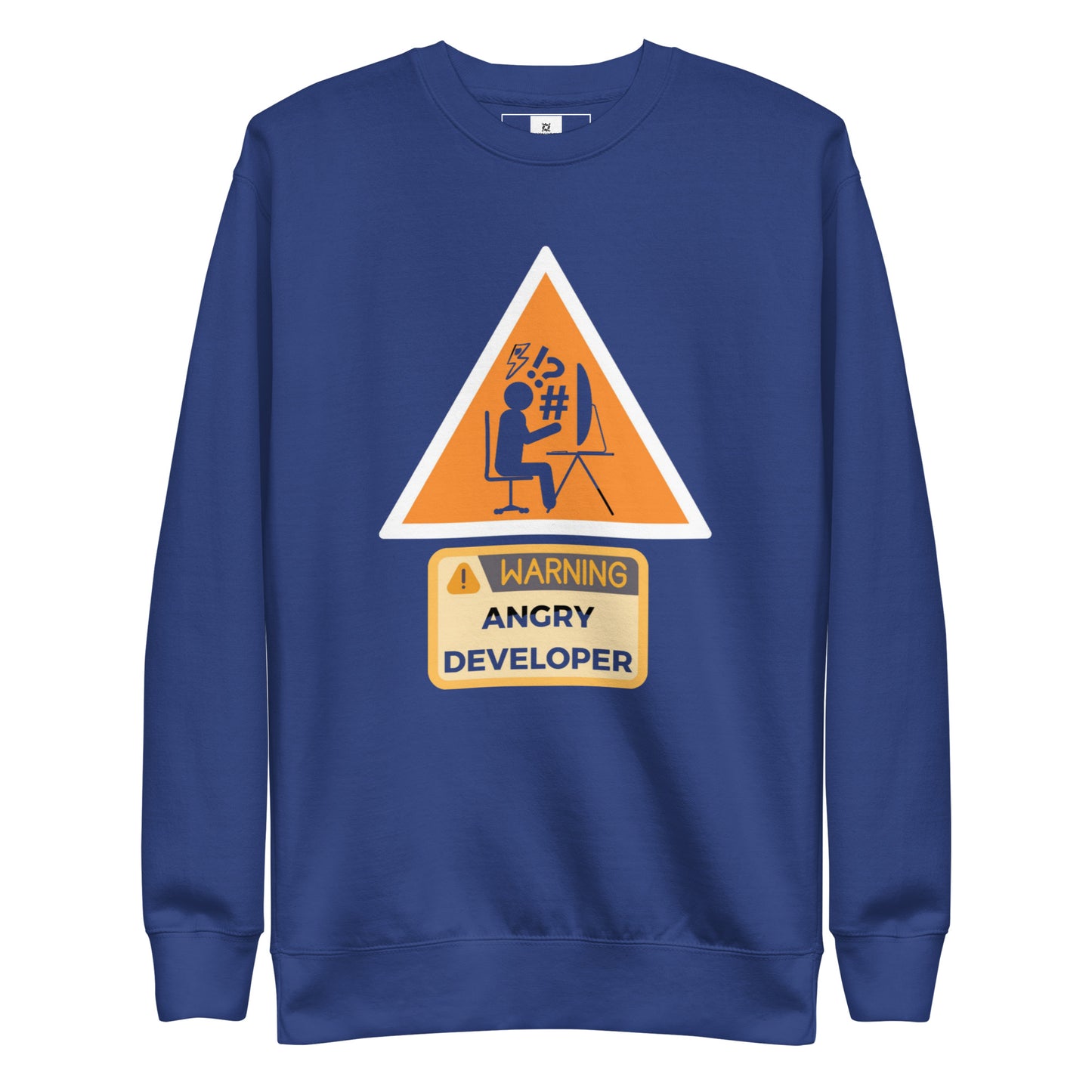 Warning Angry Developer Premium Sweatshirt