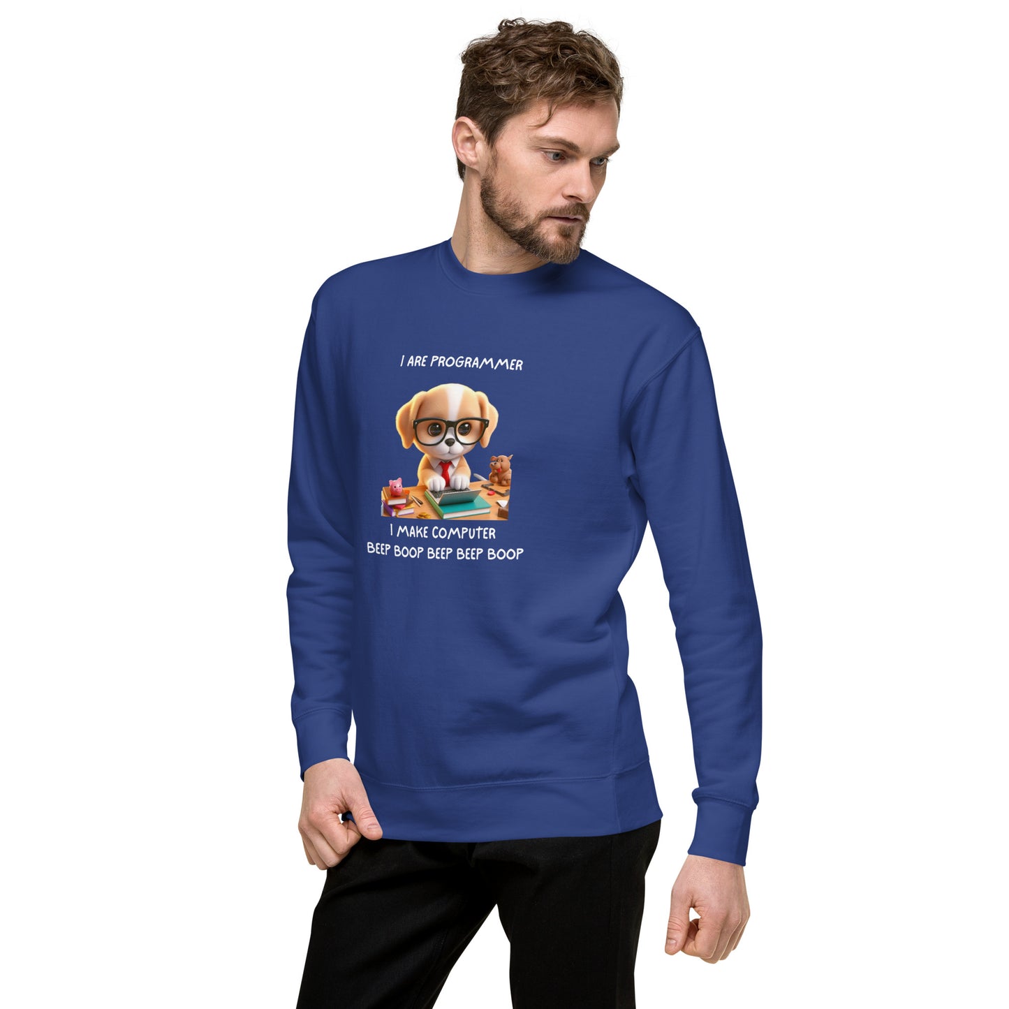 Programmer Puppy Sweatshirt - Dark