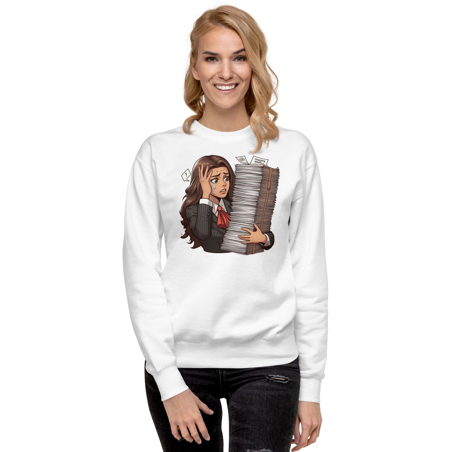 Checking Emails Sweatshirt