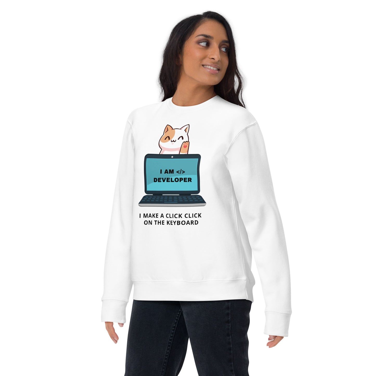 I am Developer Premium Sweatshirt - Light