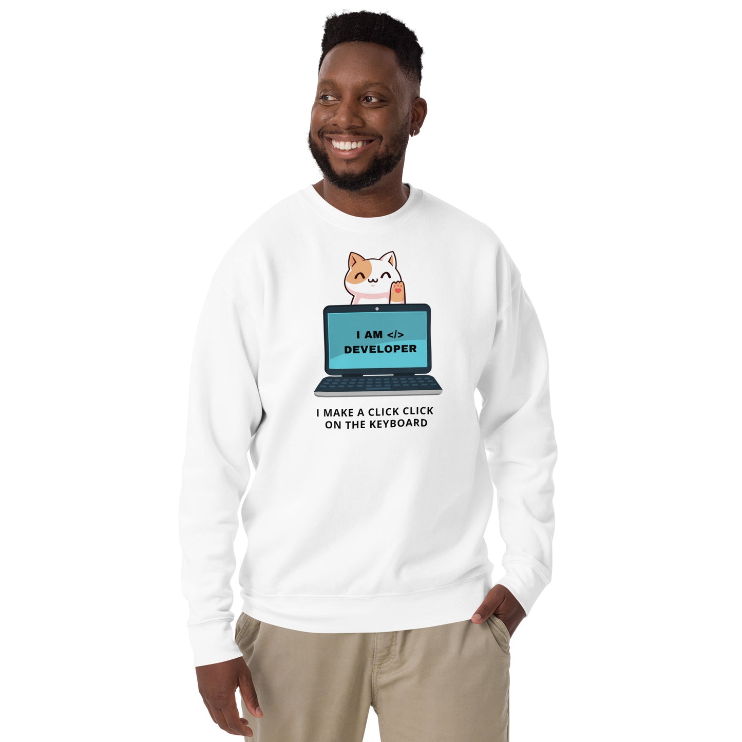 I am Developer Premium Sweatshirt - Light