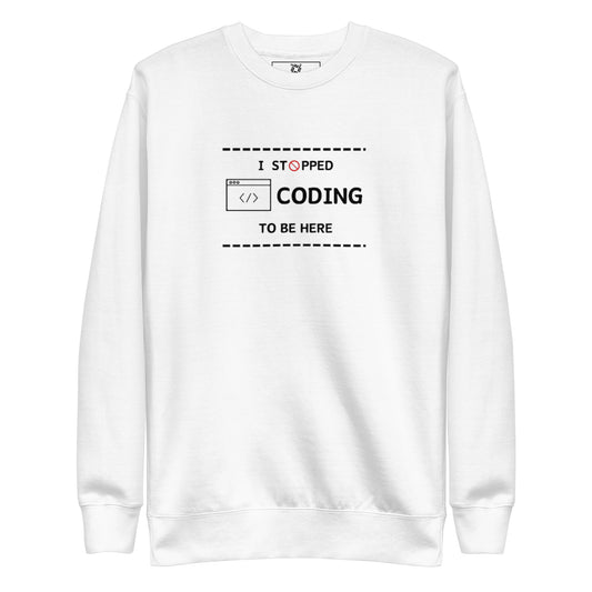 I Stopped Coding Sweatshirt