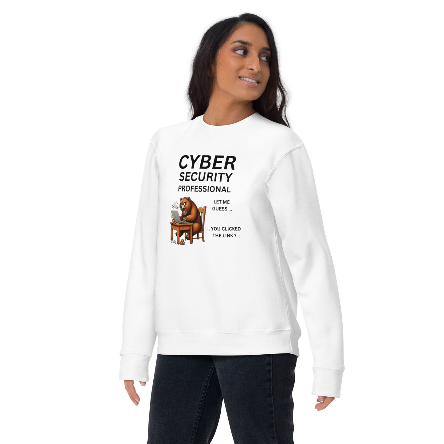 Angry Cyber Bear Sweatshirt - Light
