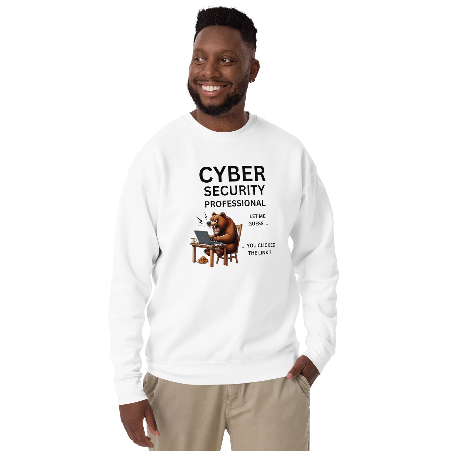 Yelling Cyber Bear Sweatshirt