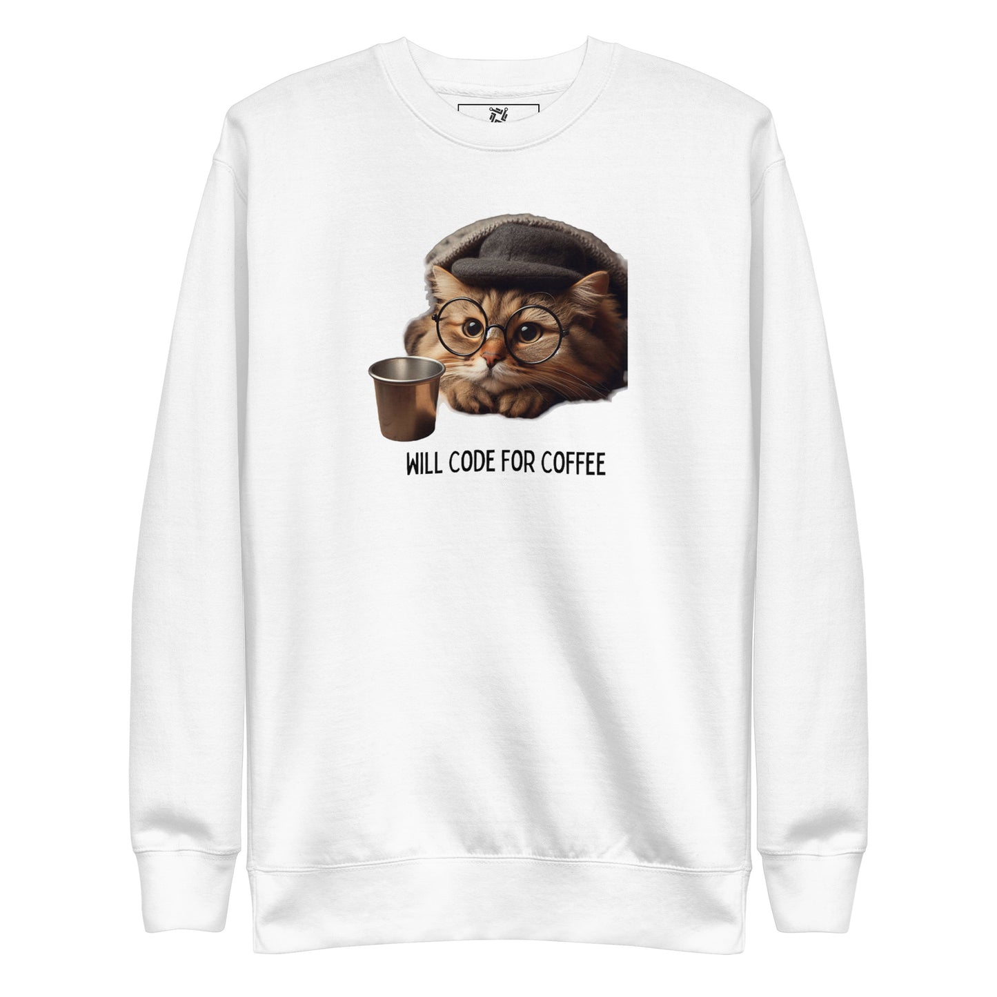 Glasses Developer Kitty Sweatshirt