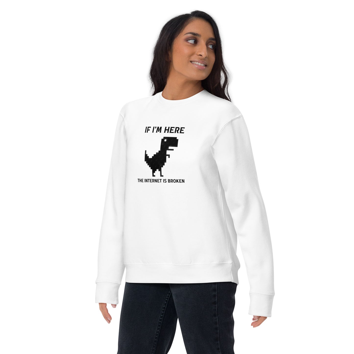 Classic Page Not Found Dino Sweatshirt