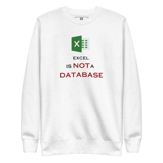 Excel Not a DB Sweatshirt
