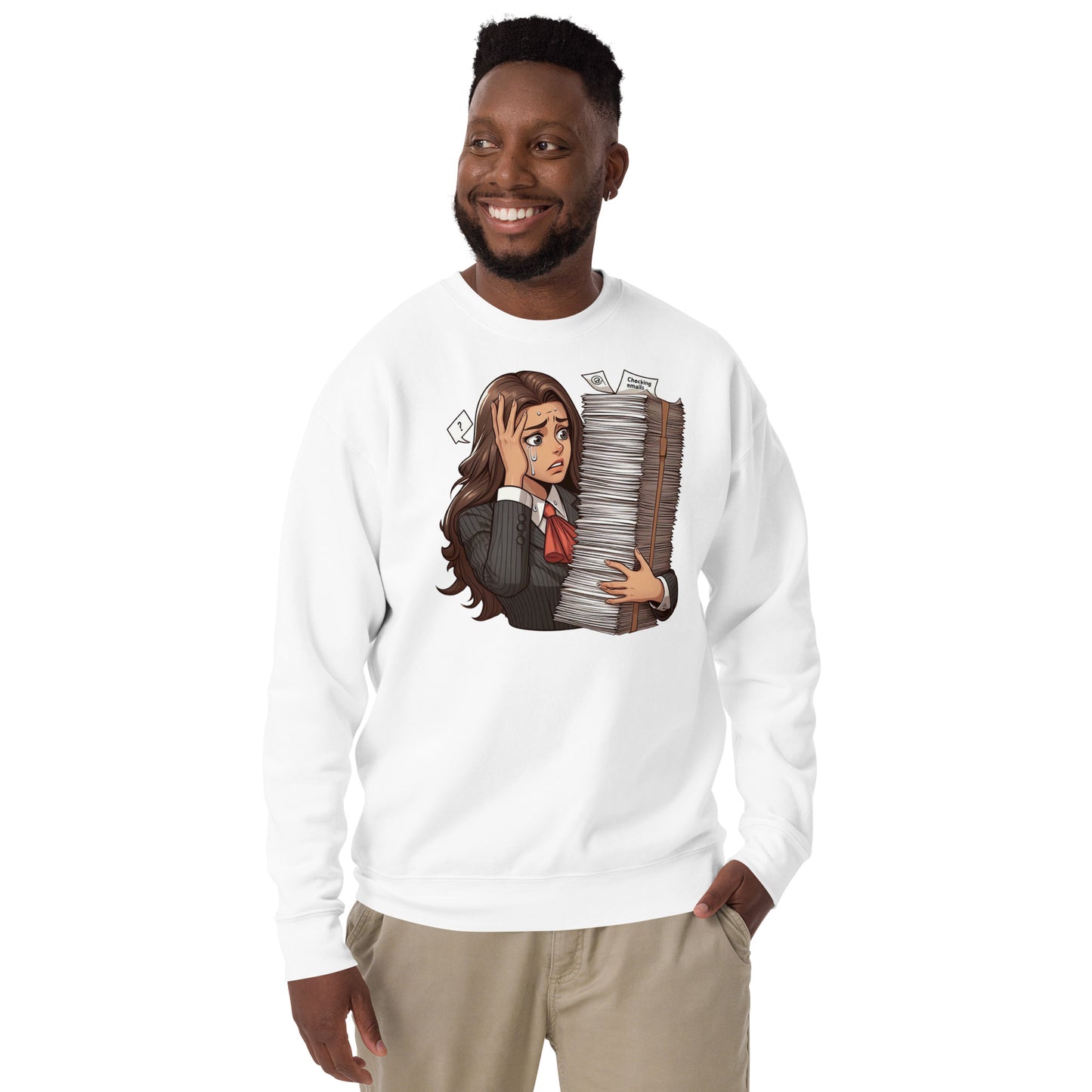 Checking Emails Sweatshirt