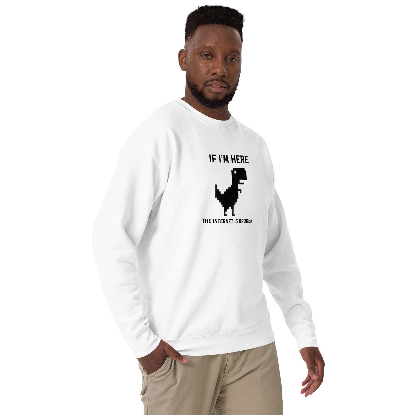 Classic Page Not Found Dino Sweatshirt