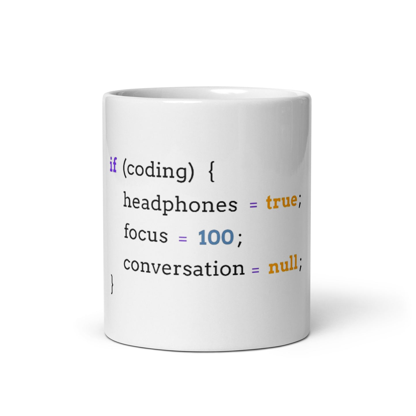 If Coding glossy mug