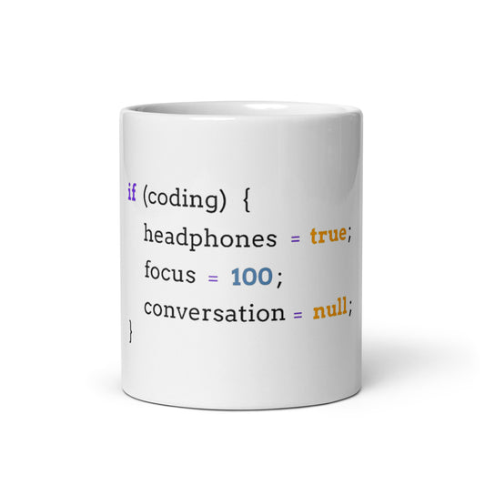 If Coding glossy mug