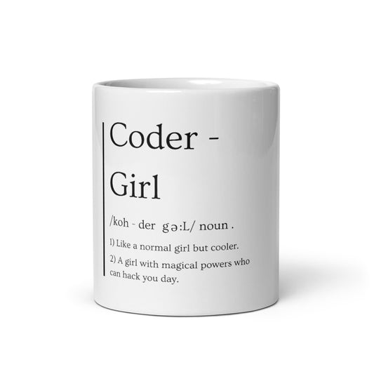 Coder Girl glossy mug