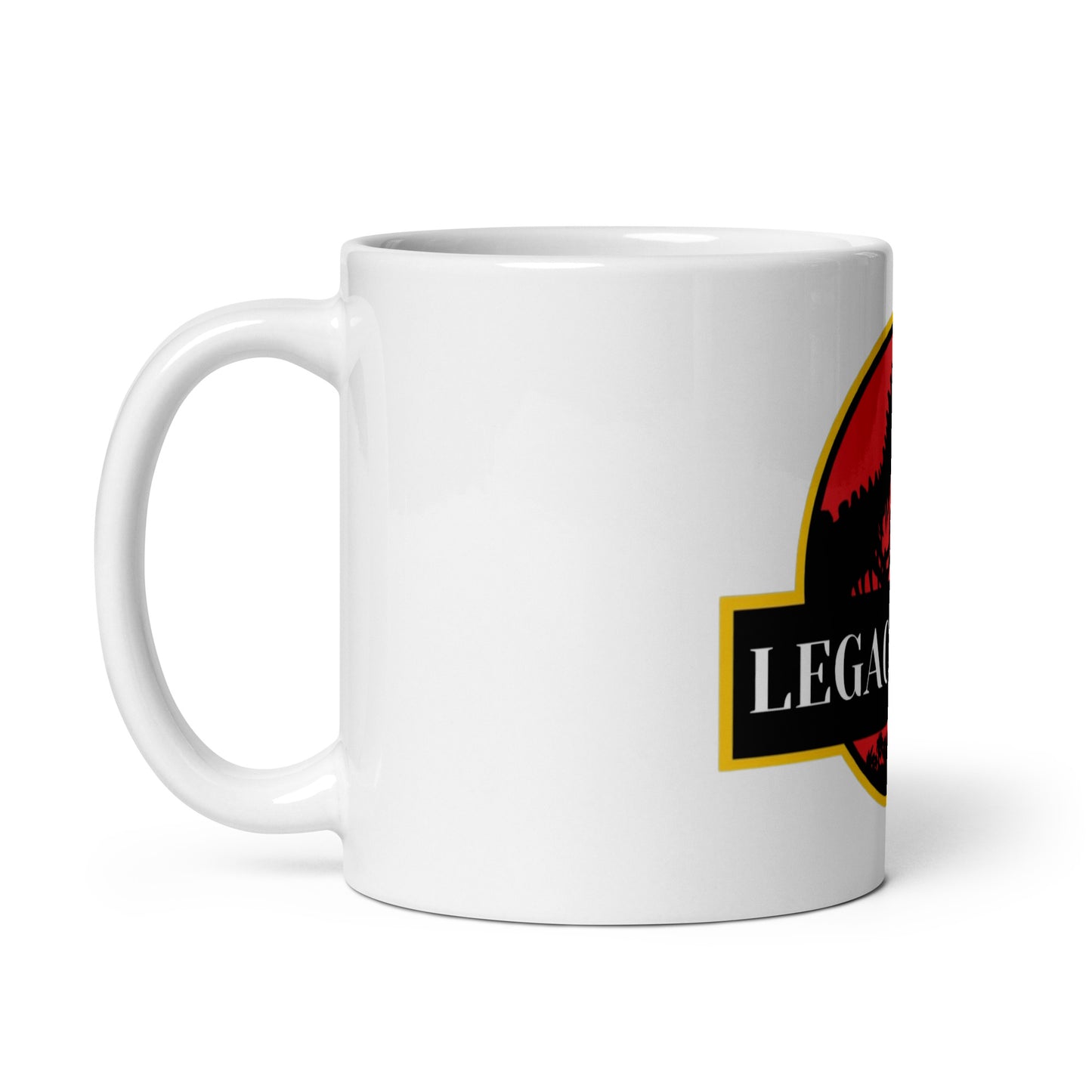 Legacy Code White glossy mug