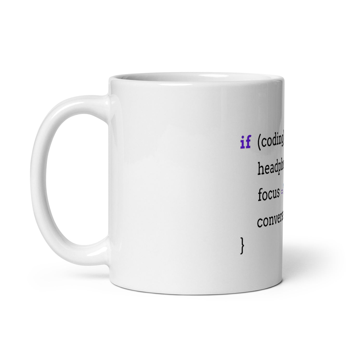 If Coding glossy mug