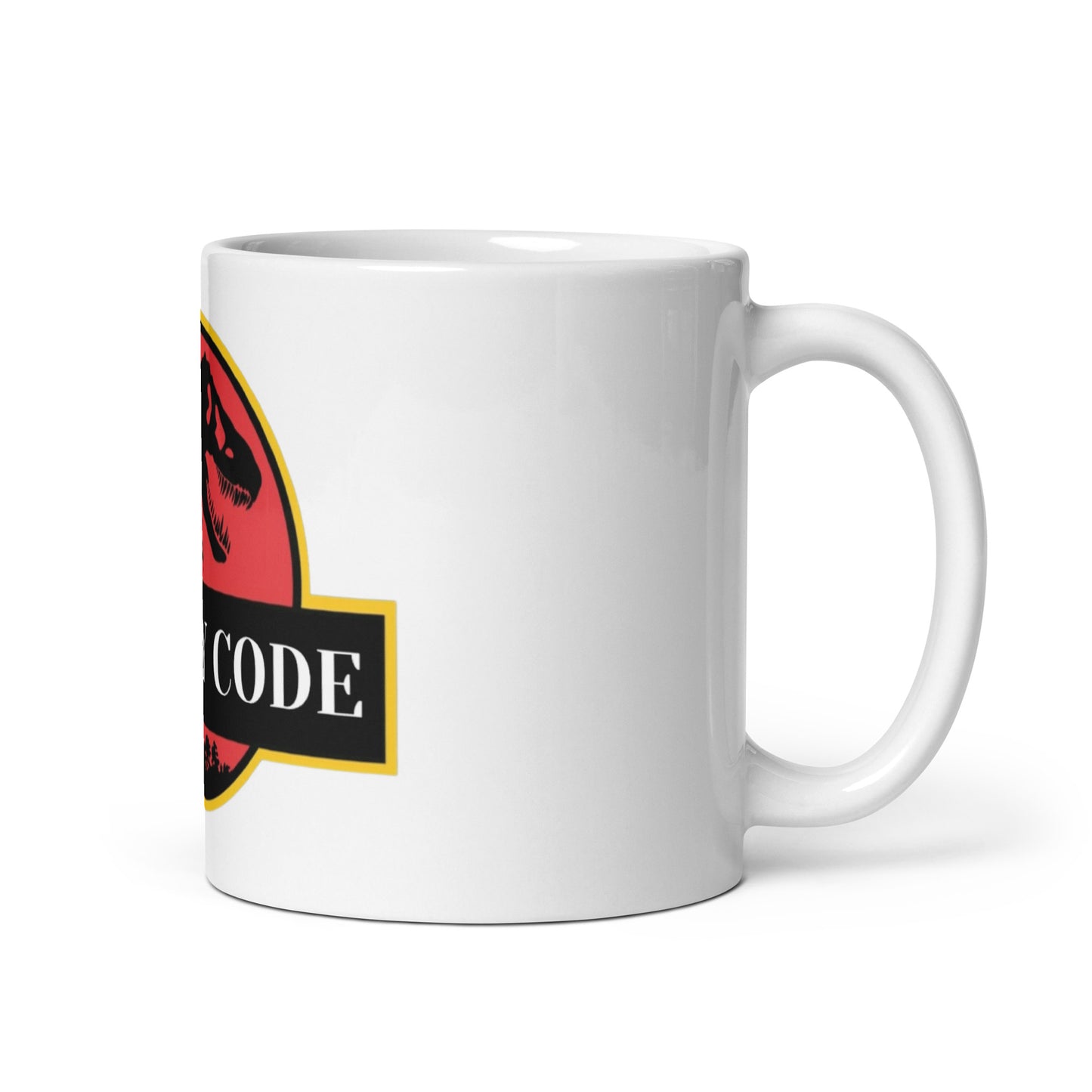 Legacy Code White glossy mug