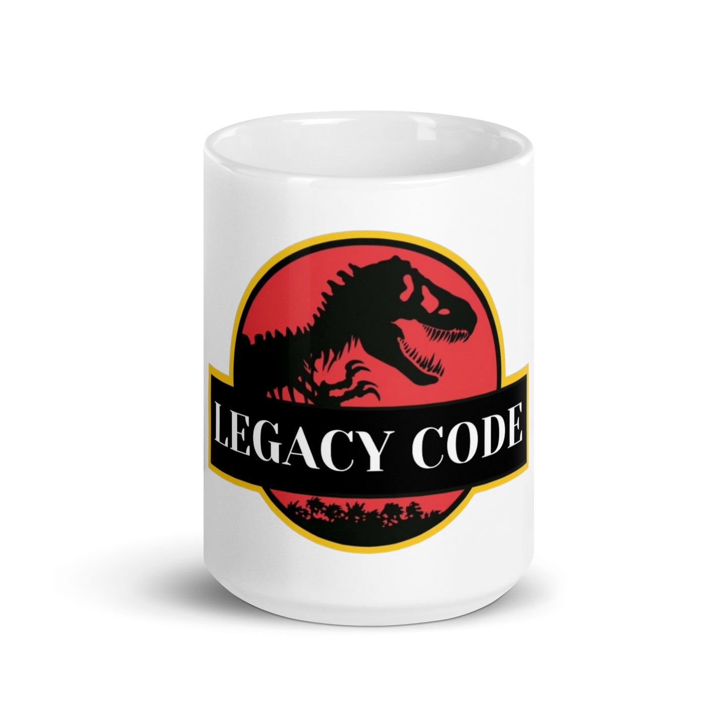 Legacy Code White glossy mug