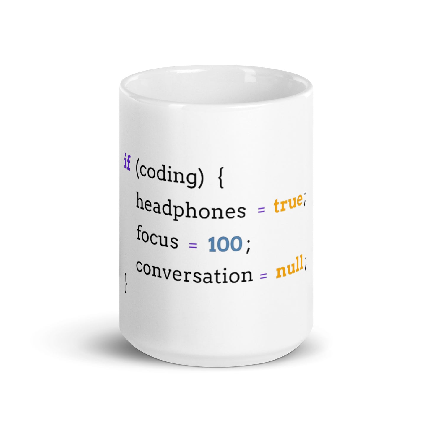 If Coding glossy mug