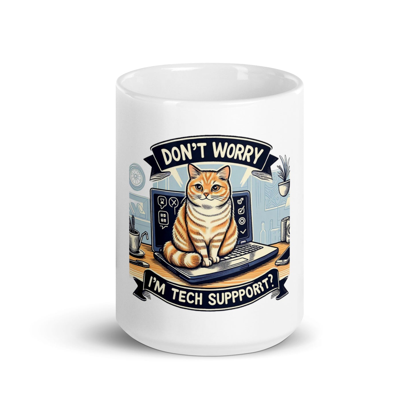 Tech Support Kitty mug