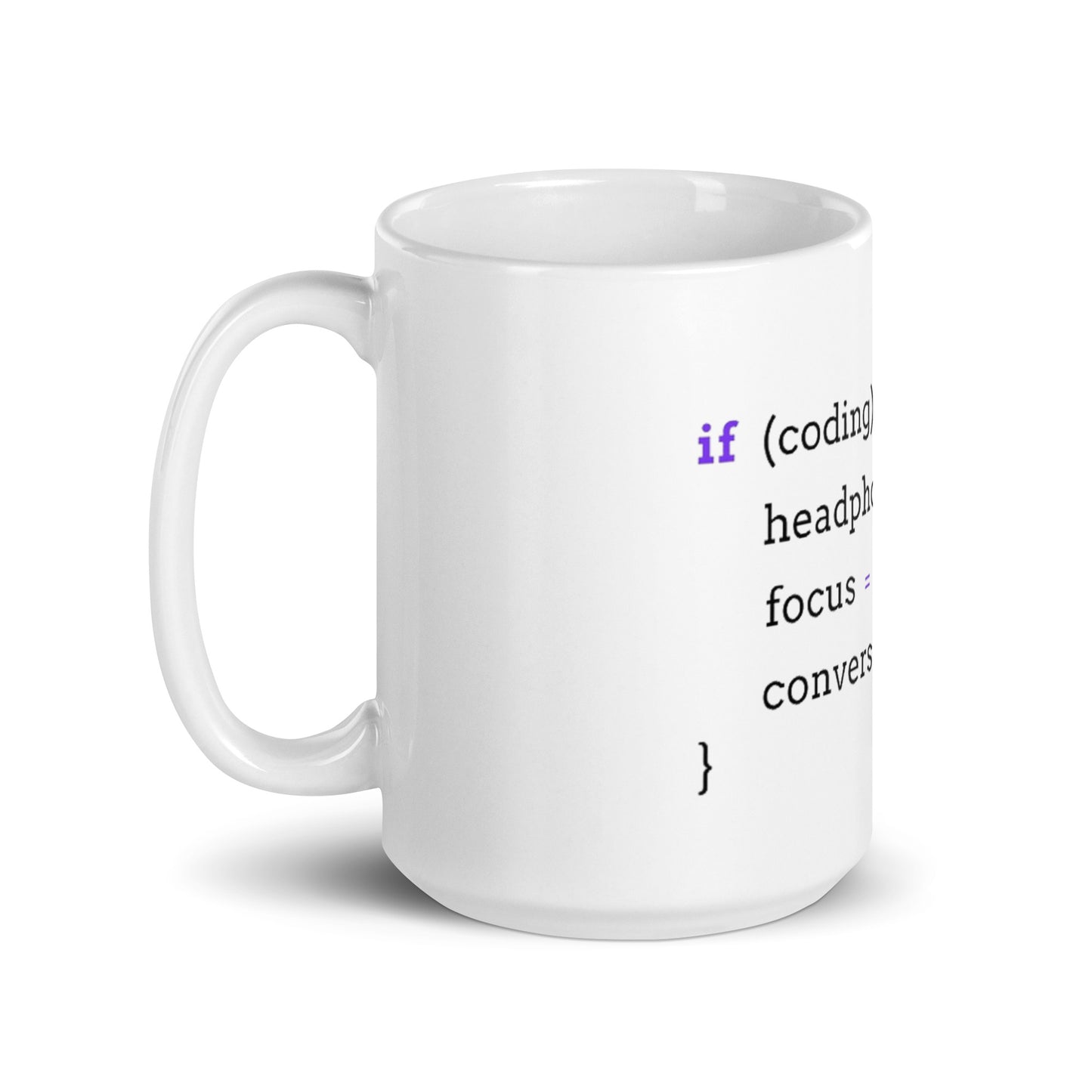 If Coding glossy mug