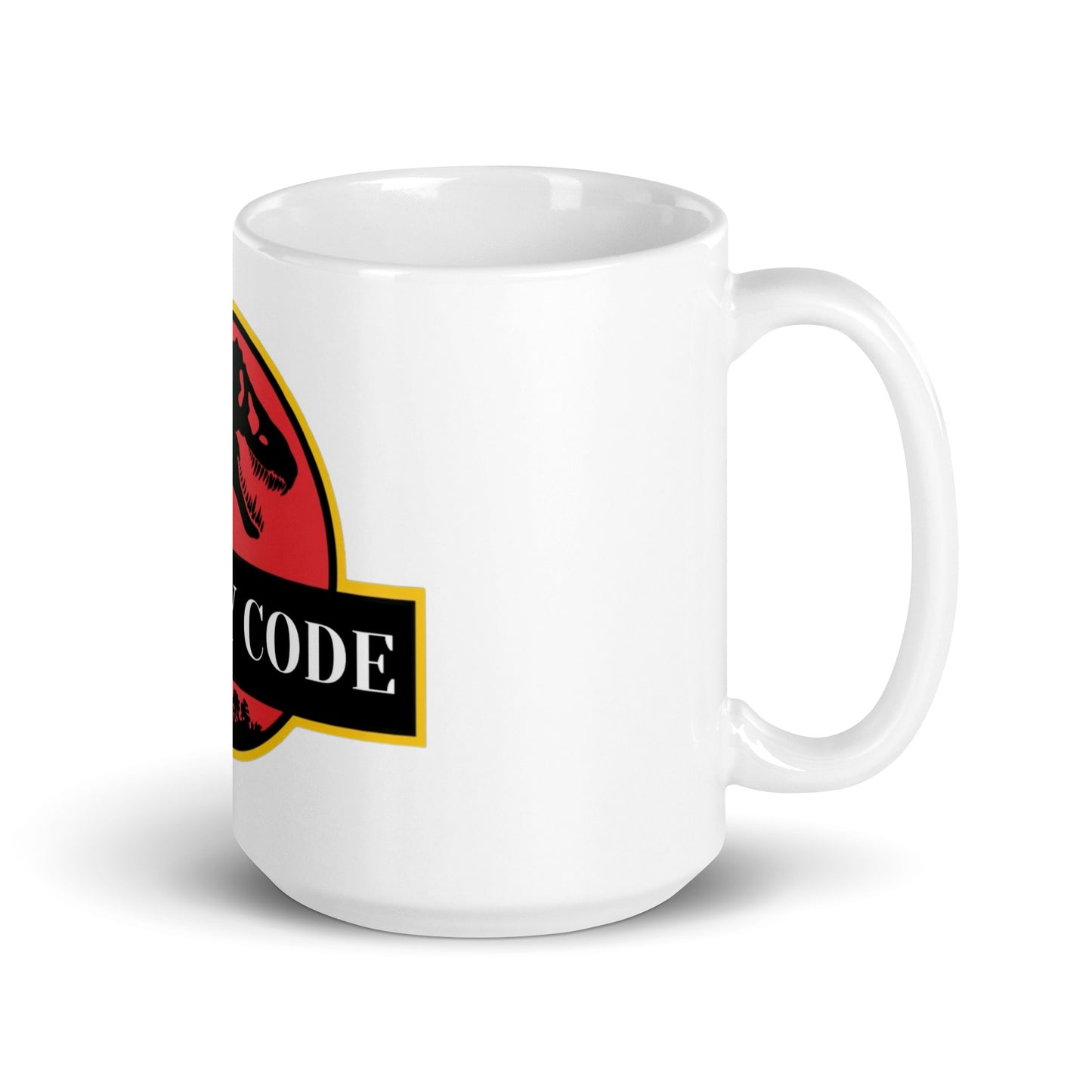 Legacy Code White glossy mug