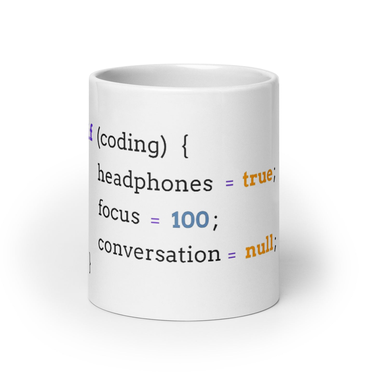 If Coding glossy mug